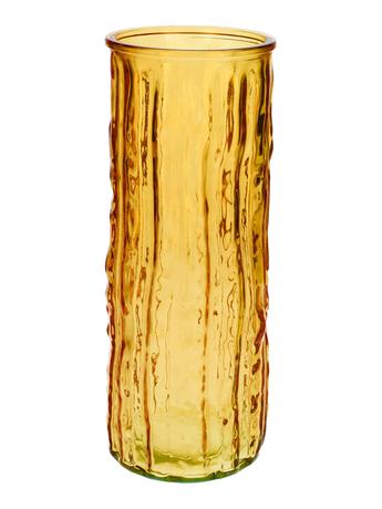 Levně DUIF Skleněná váza guss 25cm žlutá