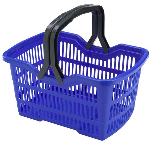Plastový nákupní košík HEIDRUN 25l MIX barev