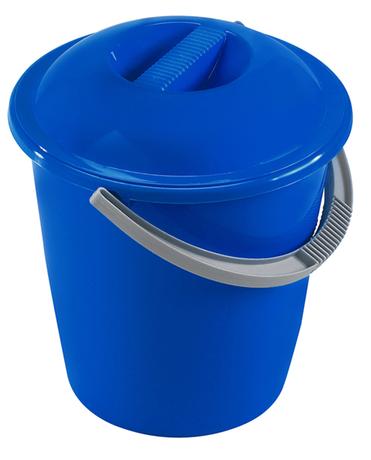 Plastový kbelík s víkem HEIDRUN 10 l