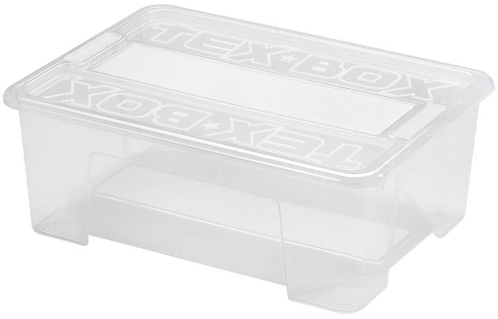 Plastový úložný box s víkem HEIDRUN TexBox 10...