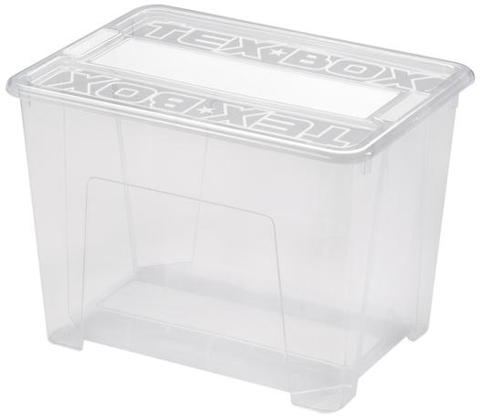 heidrun Plastový úložný box s víkem HEIDRUN TexBox 21l
