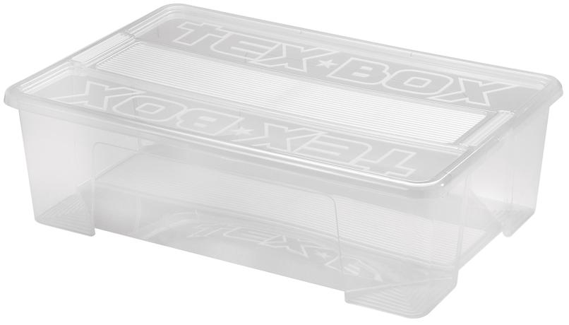 Plastový úložný box s víkem HEIDRUN TexBox 28...
