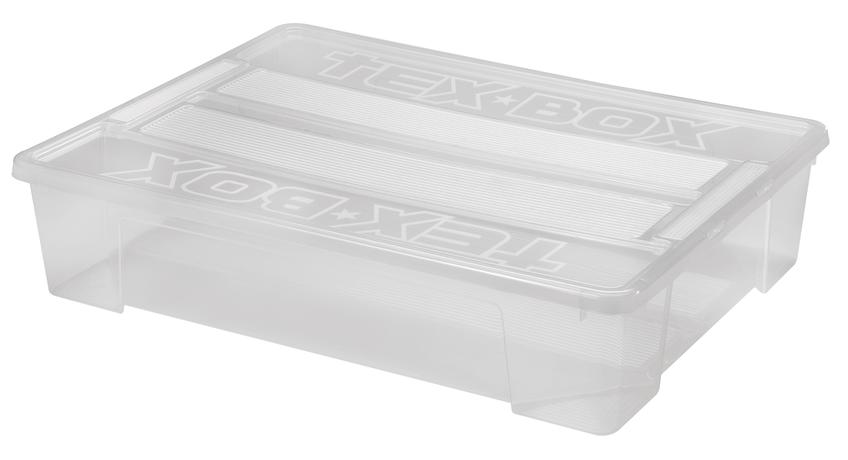 Plastový úložný box s víkem HEIDRUN TexBox 60...
