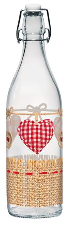 CERVE Skleněná láhev s patentním uzávěrem CERVE Valentina 1l srdce