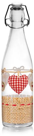 CERVE Skleněná láhev s patentním uzávěrem CERVE Valentina 0,5l srdce