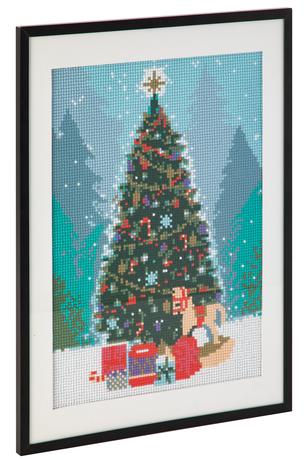 Diamantové malování 30x40cm vánoční stromek