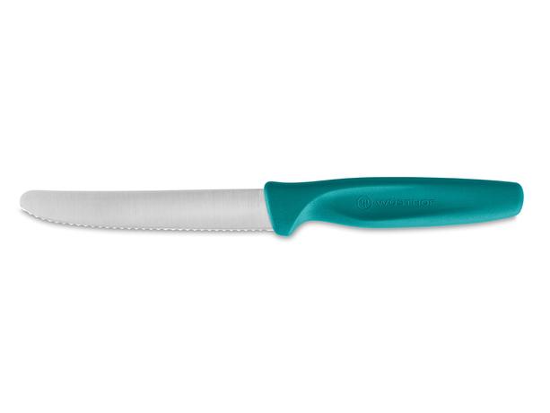 VICTORINOX Univerzální nůž wüsthof 10cm vroubkované ostří, modro-zelený